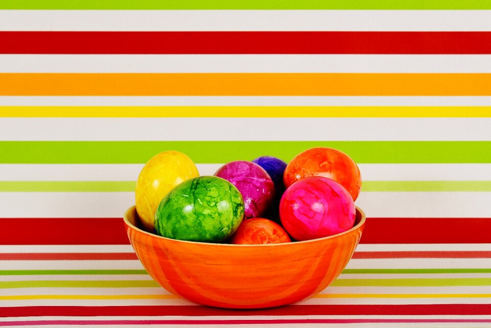 Happy easter colored colorful eggs