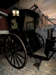 Hansom cab, c. 1900, used in Washington, DC - National Museum of American History - DSC08467