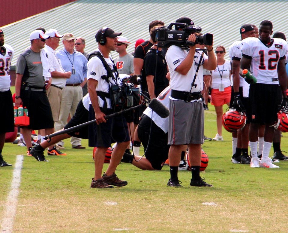 Hard Knocks crew filming in Flowery Branch, 2013