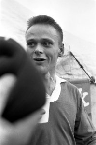 Hardlopen op strand van Hoek van Holland naar Kijkduin, Kees Clement (kop), Bestanddeelnr 916-0804