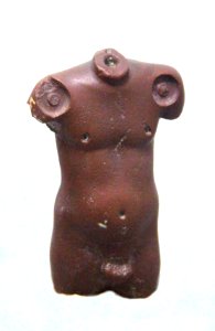 Harappa red jasper male torso