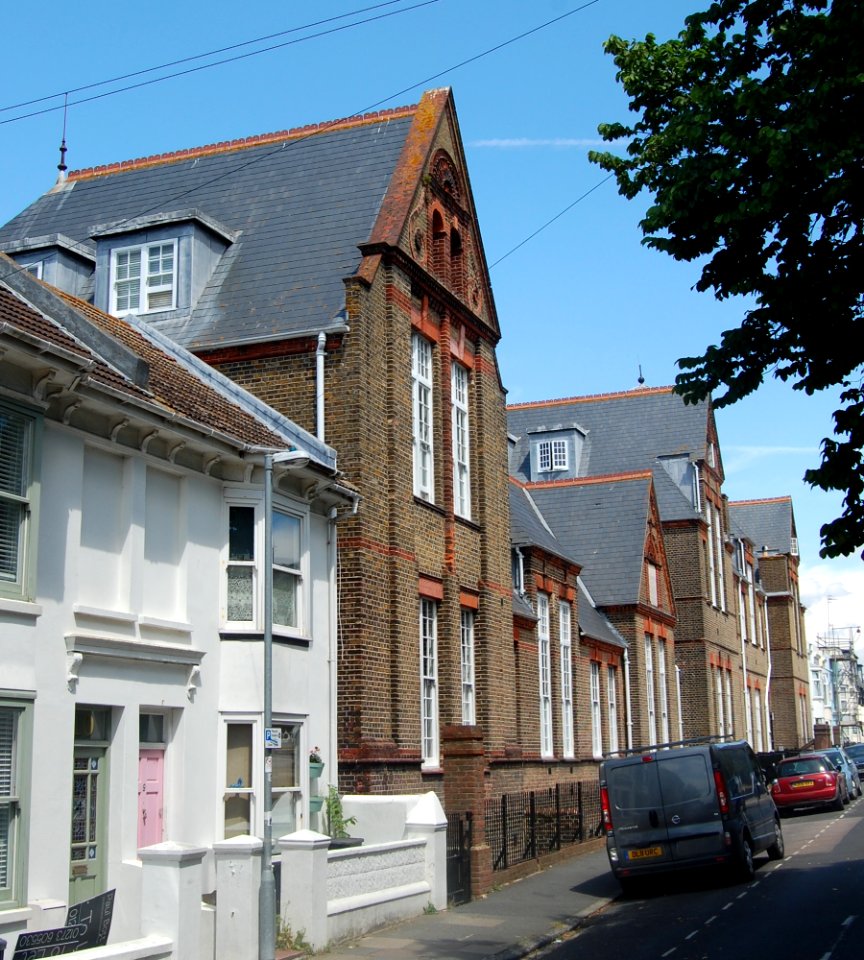 Hanover Lofts (former Finsbury Road Board School), Finsbury Road, Hanover, Brighton (NHLE Code 1380503) (July 2019)