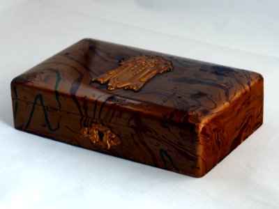 Hardhoudten Art-Deco Droste doos, foto 1