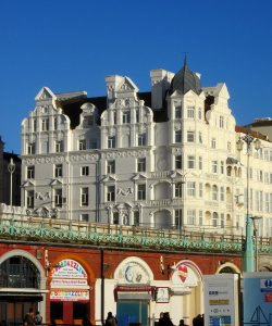 Harbour Hotel (formerly Belgrave Hotel), junction of King's Road and West Street, Brighton (January 2017) (1)