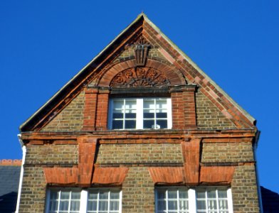 Hanover Lofts (former Finsbury Road Board School), Finsbury Road, Hanover, Brighton (January 2014) (Decorative Gable)