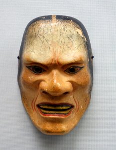 Hashihime type noh mask, Edo period, 1600s AD, wood, polychromy - Tokyo National Museum - Ueno Park, Tokyo, Japan - DSC08979
