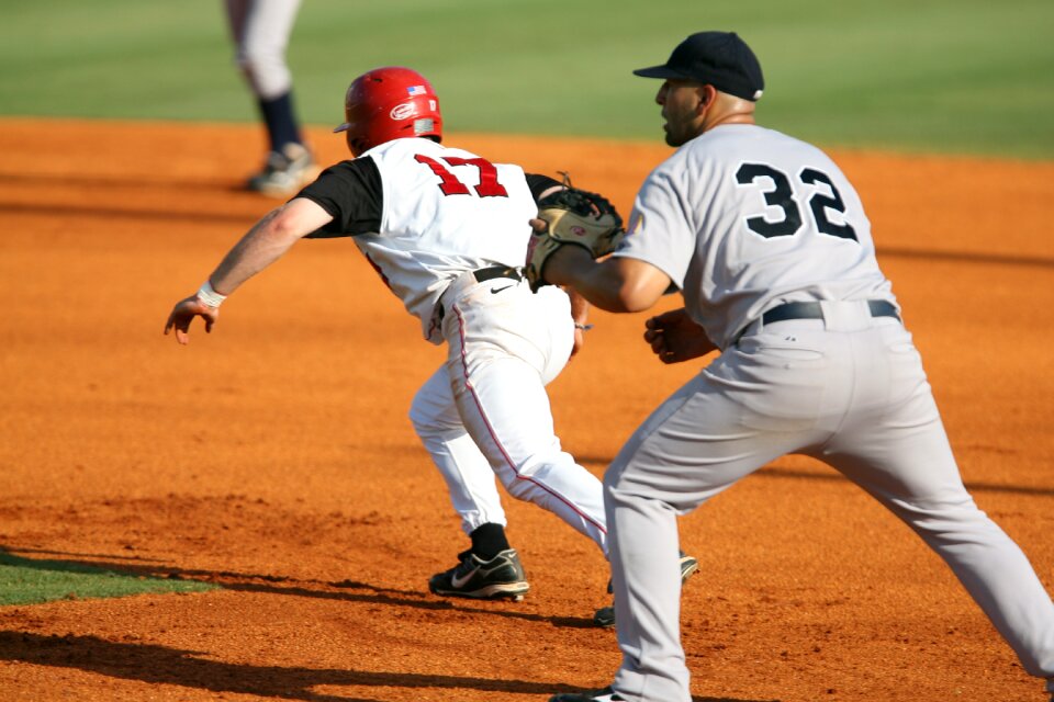 Runner first base infield