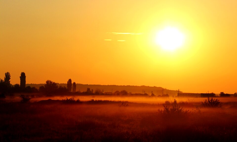 The haze landscape red