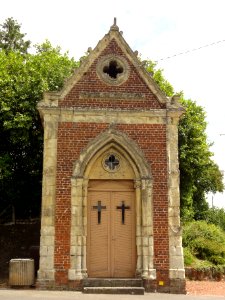 Haspres (Nord, Fr) - chapelle 1874, sortie Saulzoir
