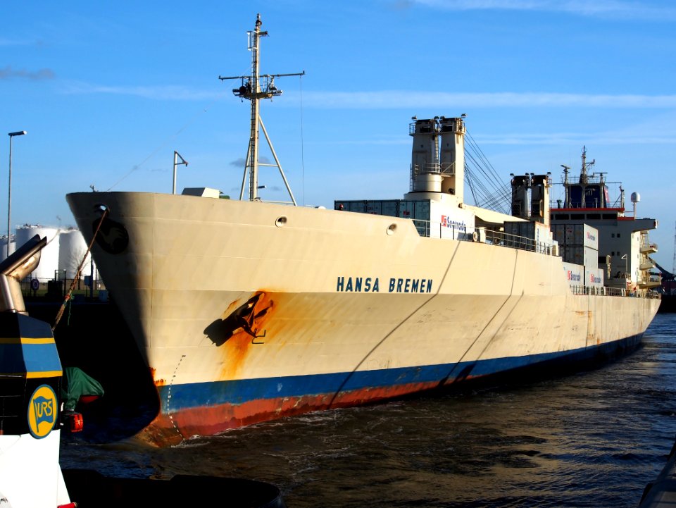 Hansa Bremen (ship, 1989) IMO 8802088 Callsign ELW06 Port of Antwerp pic2