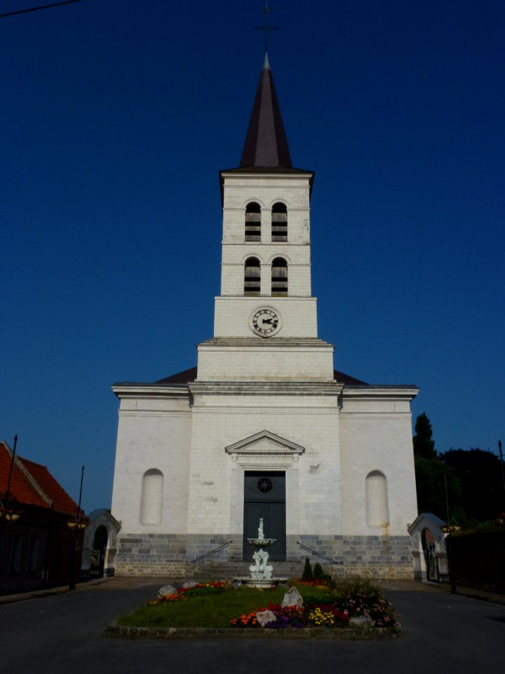Hasnon (Nord, Fr) église