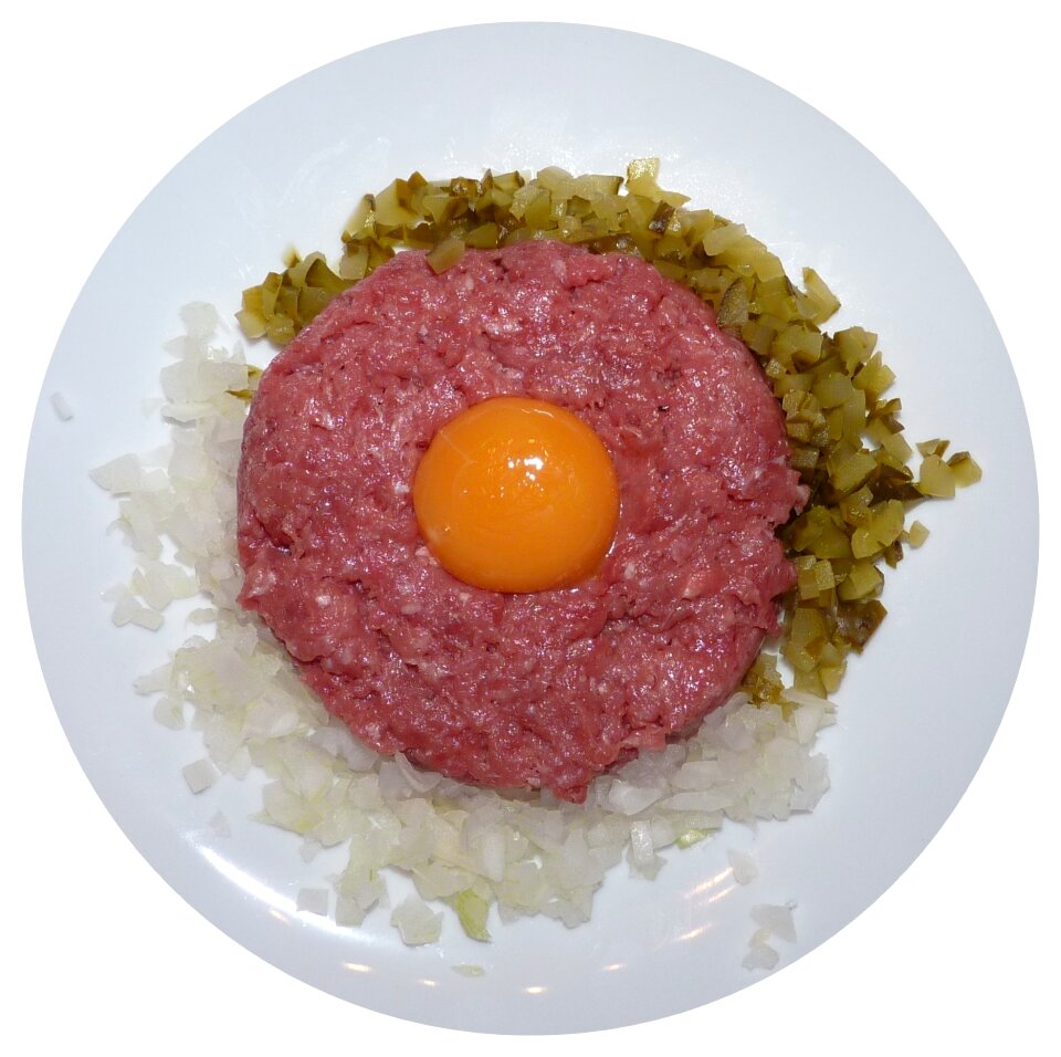 Tartare steak raw meat minced beef steak