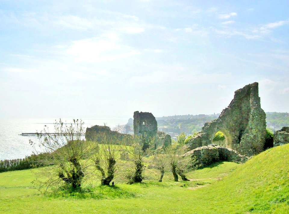 Hastings Castle, looking West