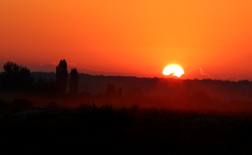 The haze landscape red