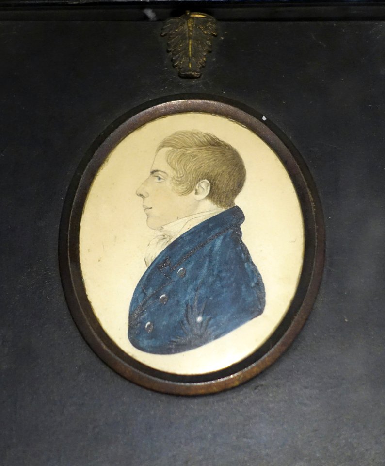 Hartley Coleridge, undated miniature - Coleridge Cottage - Nether Stowey - Somerset, England - DSC01182