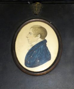 Hartley Coleridge, undated miniature - Coleridge Cottage - Nether Stowey - Somerset, England - DSC01182