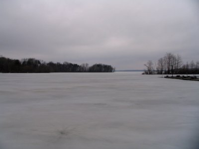Harris Island, Crawford County, Pa. Ohio in background