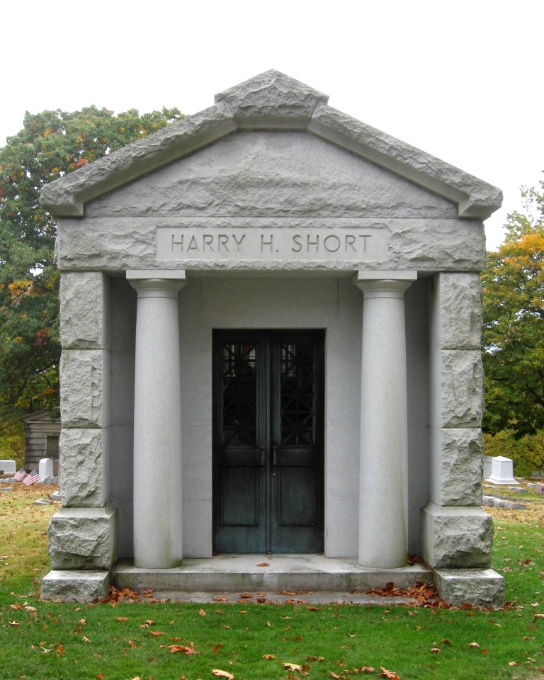 Harry H. Short mausoleum, Union Dale Cemetery, 2020-10-24, 02