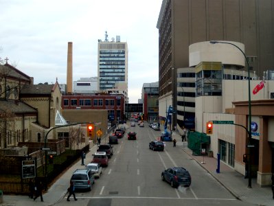 Hargrave Street, looking north from St Mary Ave skywalk