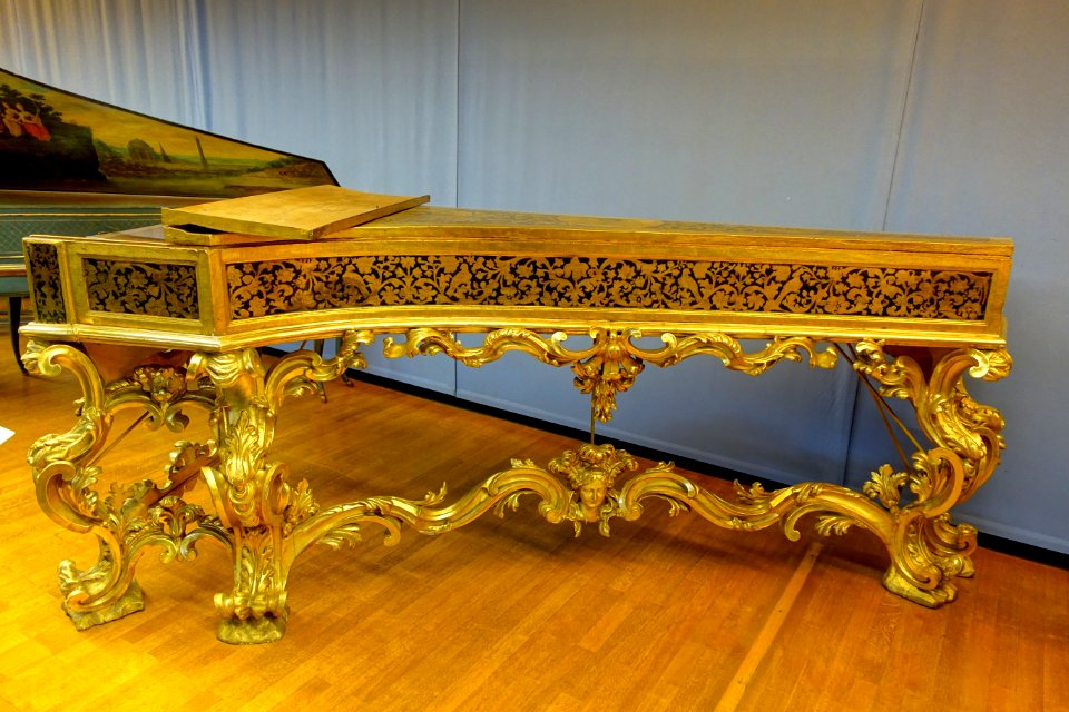Harpsichord, Carlo Grimaldi, Messina, 1697 - Germanisches Nationalmuseum - Nuremberg, Germany - DSC03278