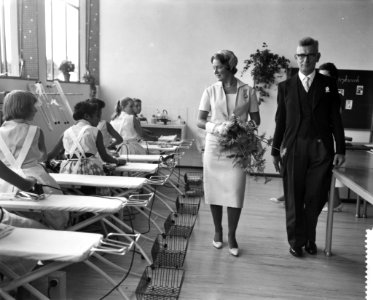Hare Koninklijke Hoogheid Prinses Irene opent Christelijke Huishoudschool in Ape, Bestanddeelnr 910-6397