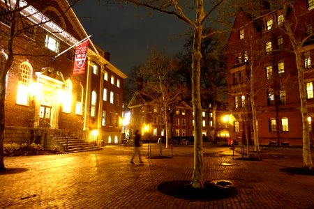 Harvard Yard at night, Harvard University - Cambridge, MA - DSC07226