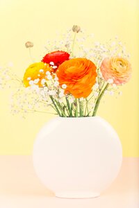 Bouquet orange spring photo