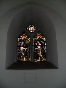 Hasborn, Fenster im Vorraum