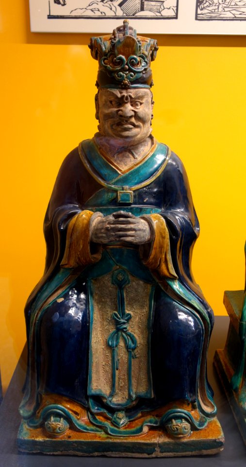 Hell's Judges, view 2, China, Henan Province, Min dynasty, 16th century, glazed earthenware - Royal Ontario Museum - DSC03693