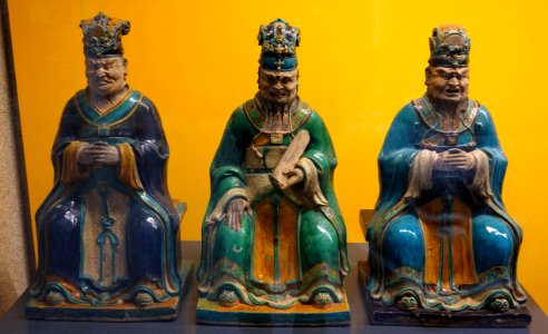 Hell's Judges, view 1, China, Henan Province, Min dynasty, 16th century, glazed earthenware - Royal Ontario Museum - DSC03692