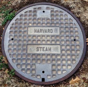 Harvard Steam - manhole cover - Harvard University - Cambridge, MA - DSC02546