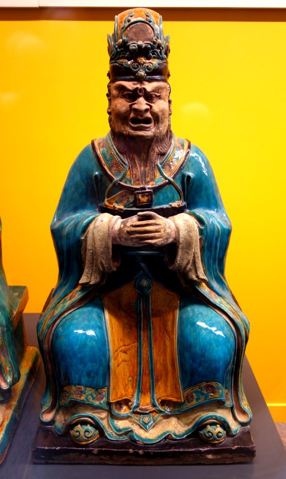 Hell's Judges, view 4, China, Henan Province, Min dynasty, 16th century, glazed earthenware - Royal Ontario Museum - DSC03697