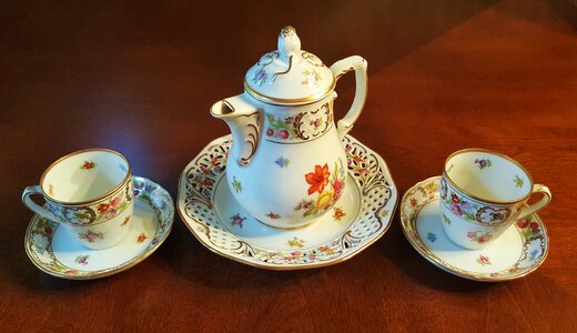 Fine china chinaware teacups photo