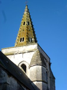 Helfaut (Pas-de-Calais, Fr) Église Saints-Fuscien-et-Victoric d'Helfaut, flèche