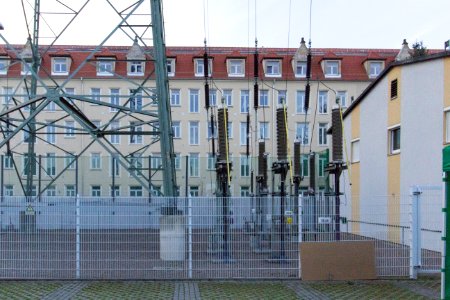 Heizkraftwerk Nossener Brücke - Hochspannungsmast 2