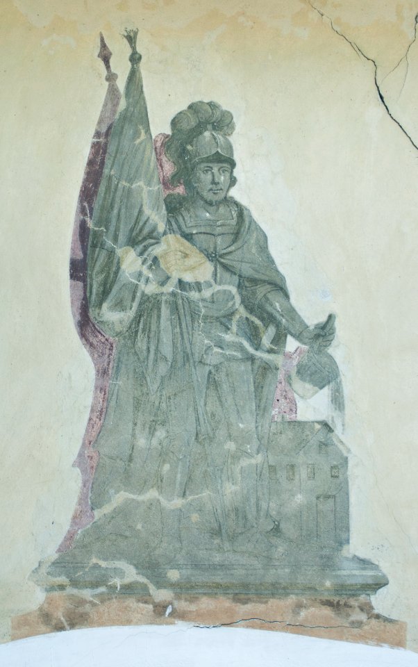 Heiliger Florian am Haus Milser Straße 2