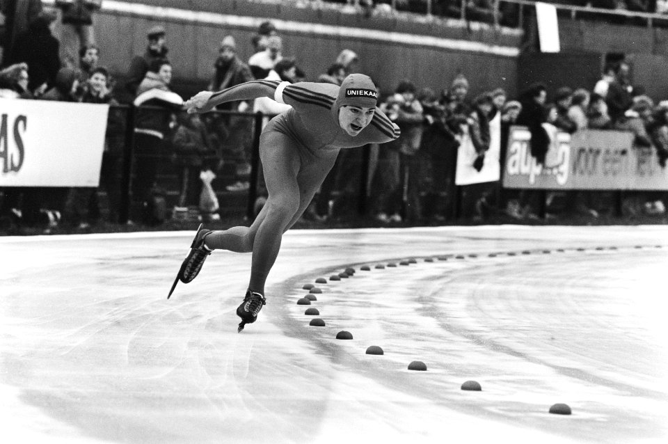 Hein Vergeer in actie op de 1500 meter, Bestanddeelnr 932-4572