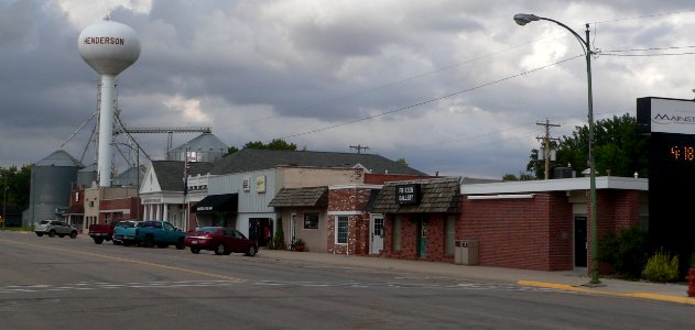 Henderson, Nebraska Main from Cedar 1
