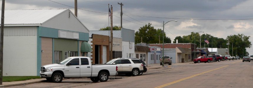 Henderson, Nebraska Main from Birch 2