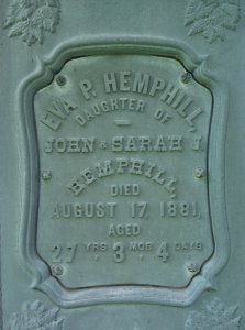 Hemphill Monument, Oak Spring Cemetery, 2015-06-27, 06