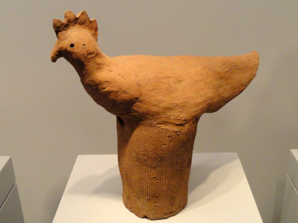 Hen, 6th century AD, Japan, earthenware - Art Institute of Chicago - DSC00108