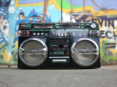 Old school cassette recorder analog
