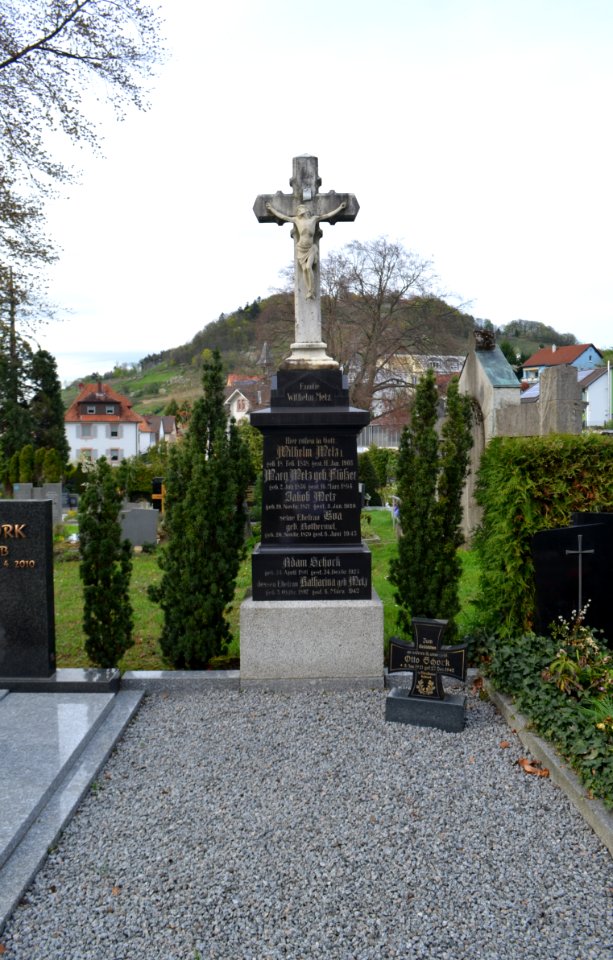 Heppenheim, Alter Friedhof, Grabmal Familie Wilhelm Metz