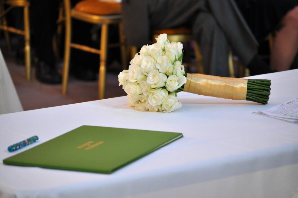 Flowers wedding reception bouquet