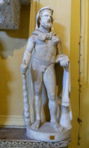 Heracles wearing lion skin - Museo Chiaramonti - Vatican Museums - DSC00888