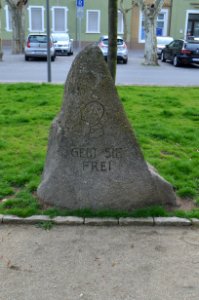 Heppenheim, Graben, Denkmal Gebt sie frei