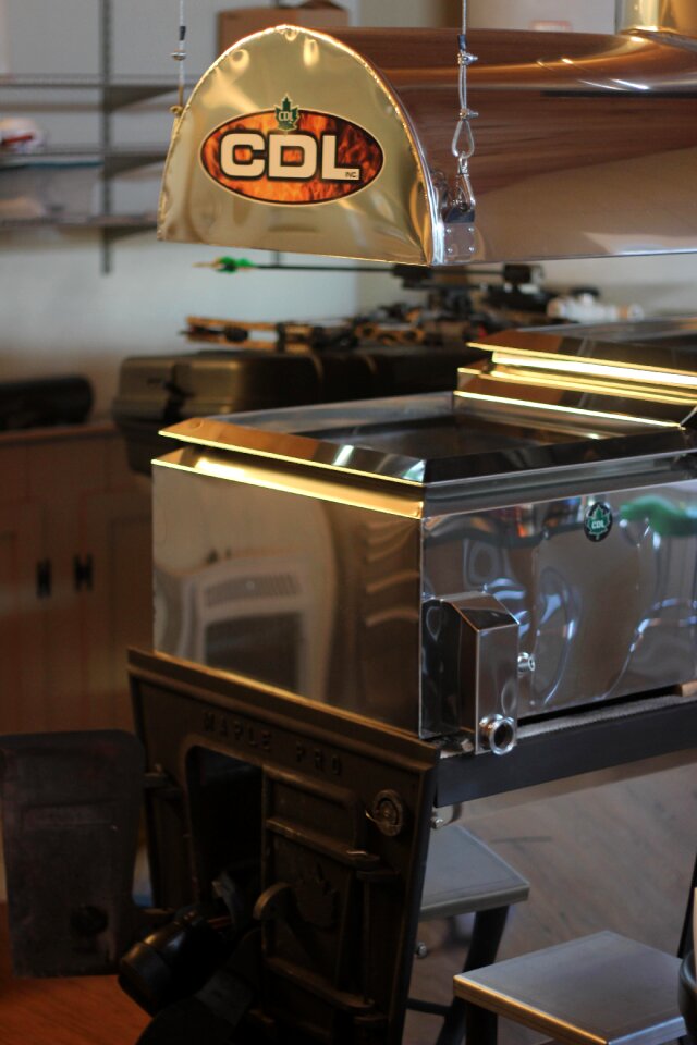 Evaporator maple syrup cooking
