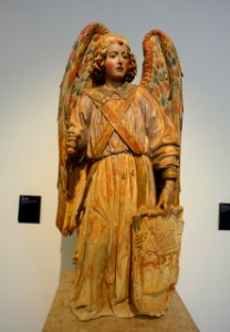 Heraldic Angel, from the Mosteiro de Santa Clara, by the Mestre dos Tumulos Reais, 1500-1525 - Museu Nacional de Machado de Castro - Coimbra, Portugal -DSC09924