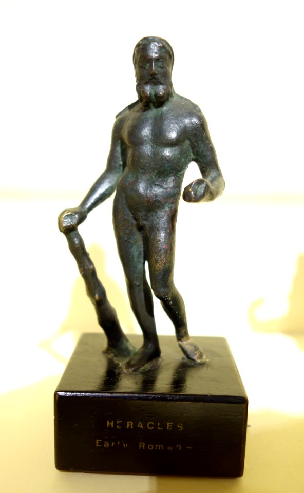 Herakles, perhaps Roman or later, bronze - Fitchburg Art Museum - DSC08690