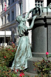 Henry Ward Beecher by John Quincy Adams Ward (detail) - Brooklyn, NY - DSC07537